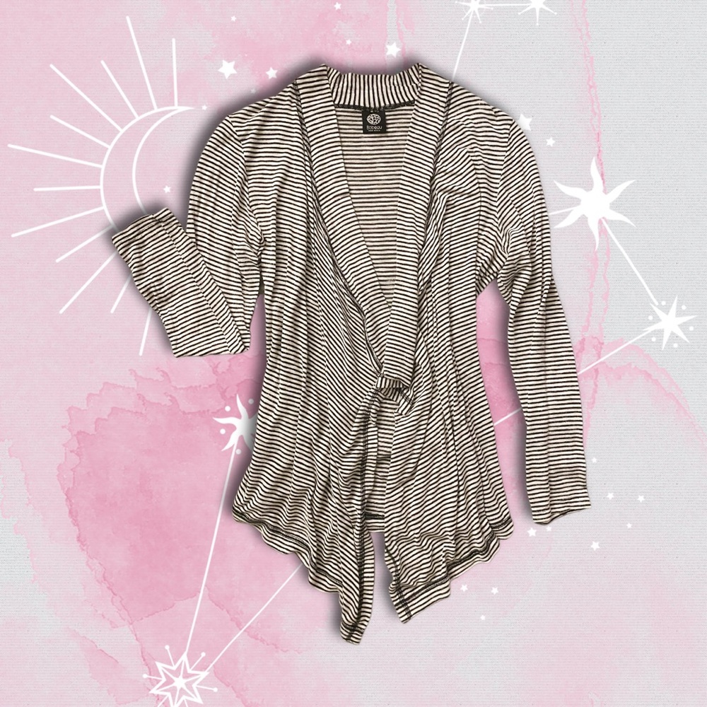 Striped B/W Cardigan